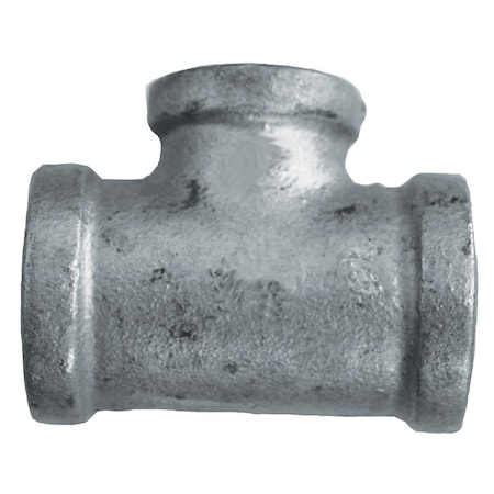 Jones Stephens 2in. x 2in. x 3/4in. Galvanized Iron Reducing Tee, Banded G4600401